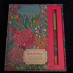 Lilly Pulitzer Vibrant Floral Planner Set with Pen